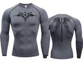 Camisa de Compressão Masculina Esqueleto – Secagem Rápida, Fitness e Academia