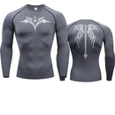 Camisa de Compressão Masculina Esqueleto – Secagem Rápida, Fitness e Academia