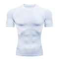Camiseta de Compressão Masculina – Secagem Rápida, Respirável e Performance Fitness