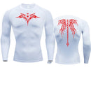 Camisa de Compressão Masculina Esqueleto – Secagem Rápida, Fitness e Academia