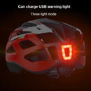 Luz Traseira LED para Bicicleta e Capacete USB Recarregável – IP65 Segurança Noturna