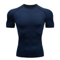 Camiseta de Compressão Masculina – Secagem Rápida, Respirável e Performance Fitness