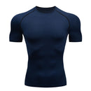 Camiseta de Compressão Masculina – Secagem Rápida, Respirável e Performance Fitness