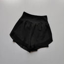 Shorts Fitness Feminino de Cintura Alta com Tecido Respirável