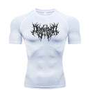 Camiseta Fitness Masculina Estampa Espinhos – Compressão Leve, Secagem Rápida e Alta Performance