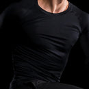 Camisa de Compressão Masculina Manga Longa com Secagem Rápida para Treino