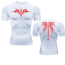 Camisa de Compressão Masculina Esqueleto – Secagem Rápida, Fitness e Academia