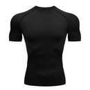 Camiseta de Compressão Masculina – Secagem Rápida, Respirável e Performance Fitness